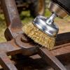 Hex Handle Electric Steel Wire Brush Stainless Steel Wire Brushes Silver Gold Rust Removal Polishing Wheel Brush Cleaning Tools