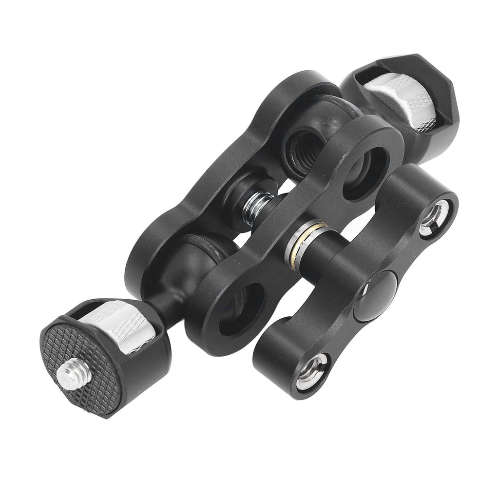 14in 360 Grad Drehbarer Doppelkugelkopf Aluminiumlegierung Kamera Multifunktions Doppelkugelkopfarm