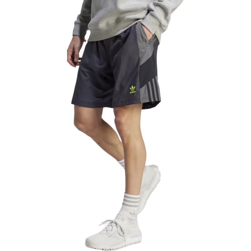 Adidas Originals Clover SS23 Elastic Waist Drawstring Straight Leg Casual Shorts Men Bottoms Carbon-Grey HR8598