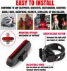 Bicycle Taillight MTB Red Light Bike Rear Light Cycling Warming Safety Lamp USB Rechargeable Led Bike Light Bike Accessories