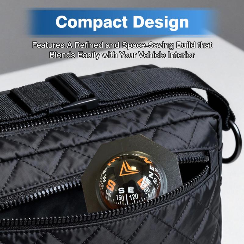Temperature Measurement and Night Mode Car Mount Compass Ball Car Dashboard Compass 2 In 1 for Car Watercraft Boat Caravan Truck