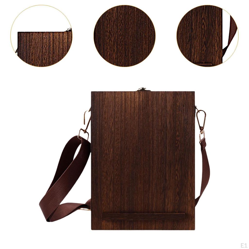 Scrittori Messenger Scatola di Legno Cavalletto da Tavolo con Coperchio Incernierato Borsa Porta Attrezzi per Artisti Scrittura per