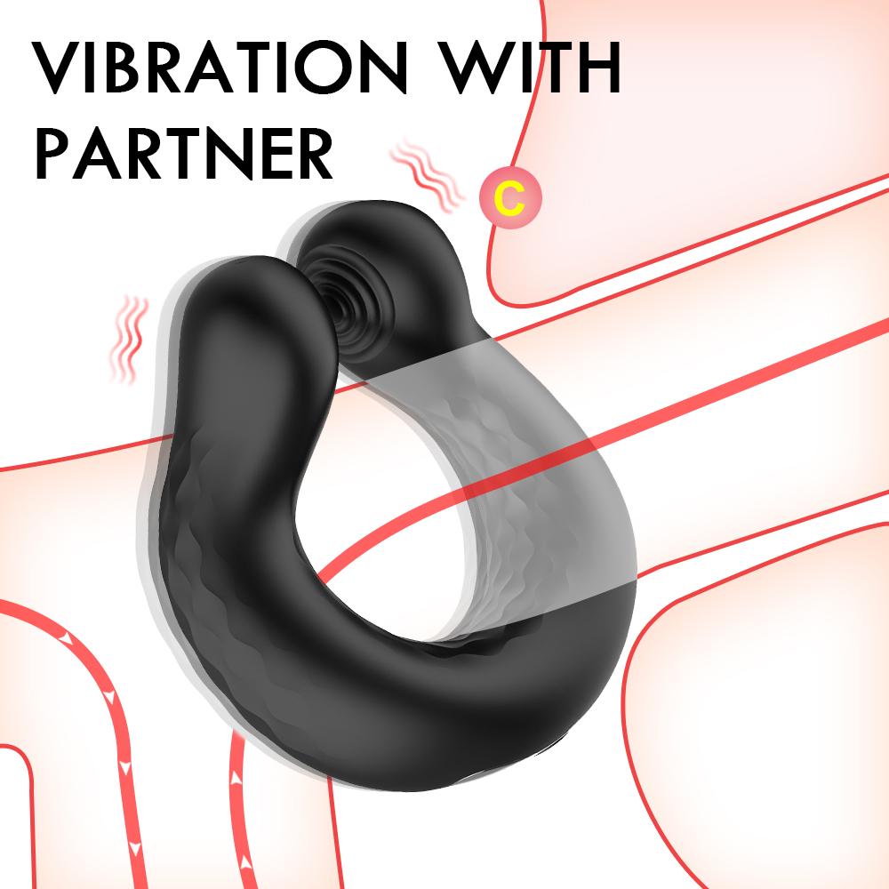 Penis Rings Vibrator Scrotal Binding Clitoris Stimulation Delay Ejaculation Erection 10 Speeds Remote Control Cock Ring Sex Toys