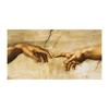 Famous Art Hand To Hand The Creation of Adam By Michelangelo Canvas Paintings Wall Pictures Posters and Prints for Living Room