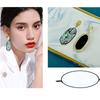 Trendy Accessories, Oval Pendant Earrings, Exquisite Shell Earrings, and High-end Earrings