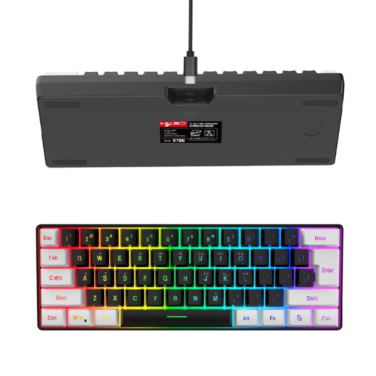 Wired Gaming Keyboard Water Resistant Gaming Keyboard RGB Lighting Keypad