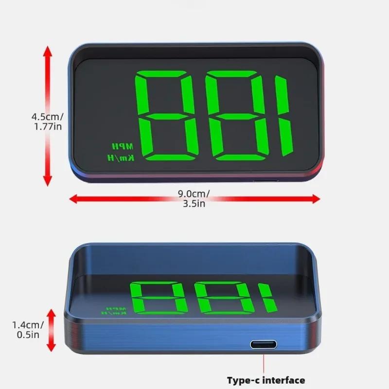 Car Speedometer HUD GPS Head Up Display Digital Speed Meter Windshield Projector for Vehicles Truck Auto Electronics Accessories