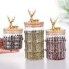 Glass Food Jar with Sealed Bamboo Lid Kitchen Pantry Grains Cookie Coffee Tea Candy Snack Storage Bottle Jars Kitchen Canister