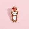 Brooch Whimsical Anime Featuring Cute Weasel With Dice A Stylish Accessory For Everyone