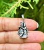 925 Sterling Silver Radha Krishna Pendant, Wearing Temple, Puja 2.25 Gm Oxidized Silver Jewelry, Handmade, Handcrafted, Valentine Day