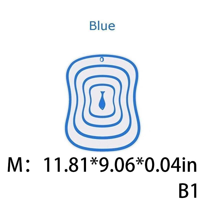 Three Sizes Colored Line Kitchen Non-Slip Chopping Blocks Tool Flexible Transparent Cutting Board Kitchen Pp Cutting Boards