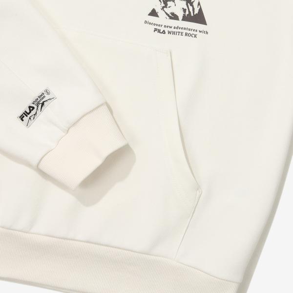 Fila White Rock Snap Hoodie