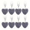 4pcs Stainless Steel Tablecloth Weights Clips - Heart Drop Shapes, for Outdoor Picnic & Family Dinner
