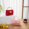 2021 Ladies Crocodile Pattern Pearl Jelly Handbag Women's Wholesale Handbag Fresh Sweet Style