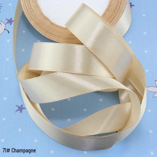 2cm Satin Polyester Ribbon for Gift, Souvenir Packaging, Wedding Cake Decoration, and Binding.