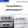 For BMW E36 1992 1993 1994 1995 1996 1997 1998 Accessories Car Black Plastic Lamp Eyebrow Trim Sticker Decoration