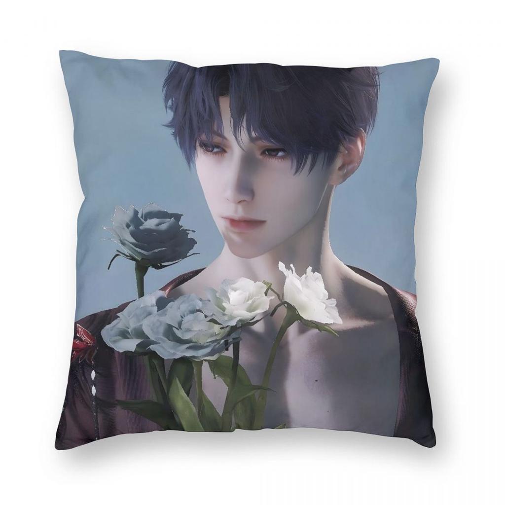 Love And Deepspace Rafayel Pillowcase Printed Fabric Cushion Cover Gift Pillow Case Cover Home Zipper 40*40cm