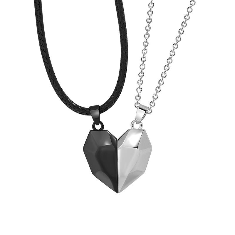 

Сращивание сердечек Сердце к сердцу Притяжение кулон ошейник цепь как креативный подарок для девушки: Пара магнитных ожерелий с камнями желаний любви