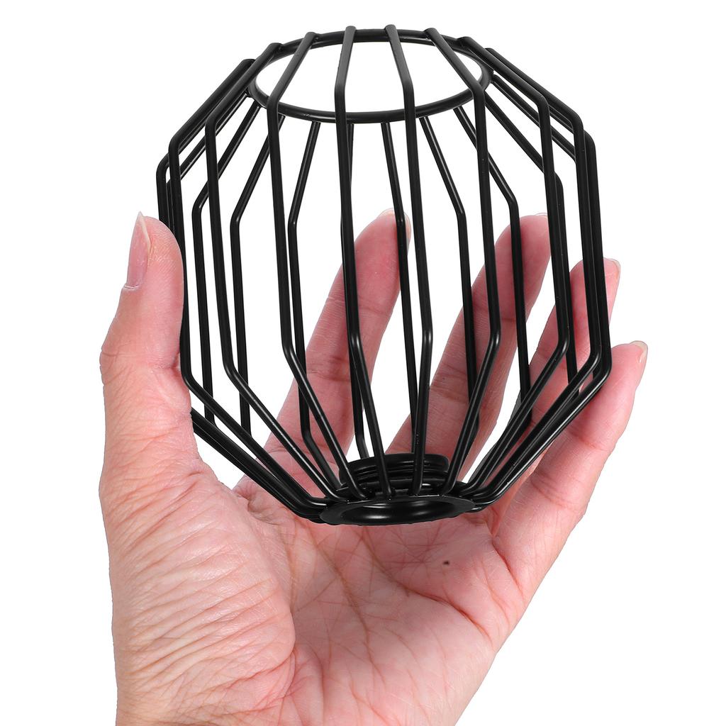 1Pc Wrought Iron Birdcage Pendant Light Lamp Shade Hanging Cover Vintage Cage Rustic Shade Lighting Lamp Shade Replacement