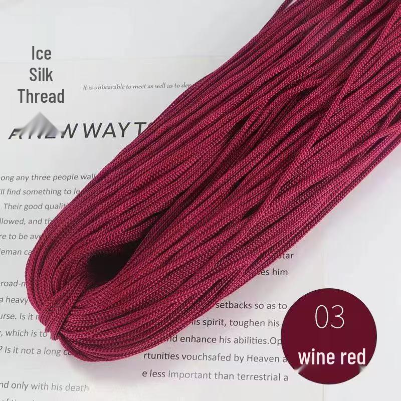 Lightweight Thick Ice Silk Yarn Hand-Knitted Hat & Large Bundle for Spring/Summer Crochet
