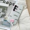 3D Cat Ears Tail Silicone Phone Case for Samsung Galaxy S23 S24 S25 S26 Ultra FE A56 A55 A36 A35 A26 A17 A16 A24 A25 A26 and iPhone 17 16 15 14 13 12