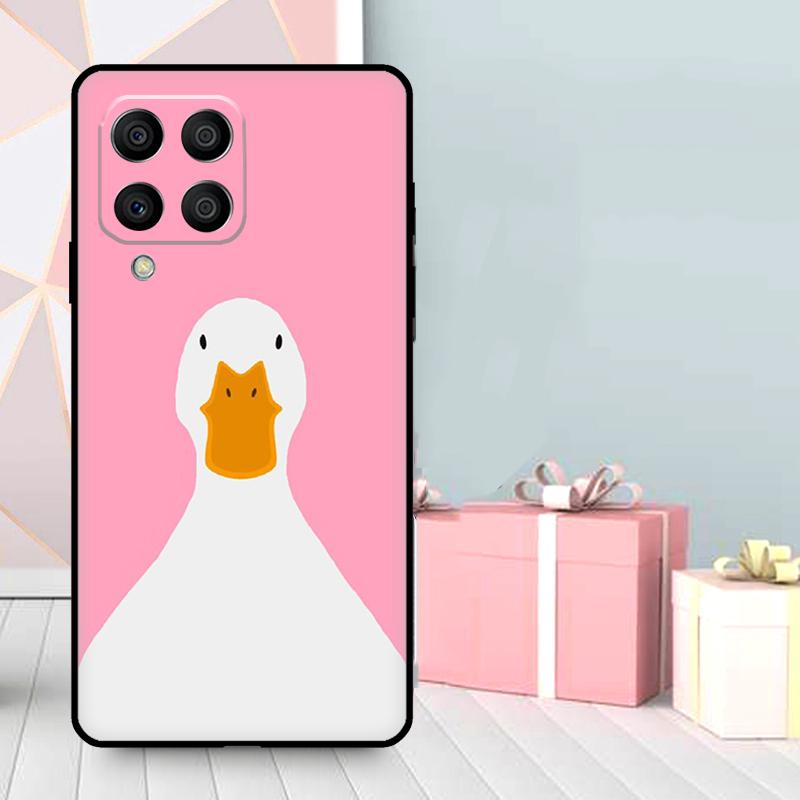 Cartoon Funny Goose Case For Samsung Galaxy M06 M11 M31 M14 M34 M54 M12 M32 M52 M15 M13 M16 M36 M56 M53 M35 M55