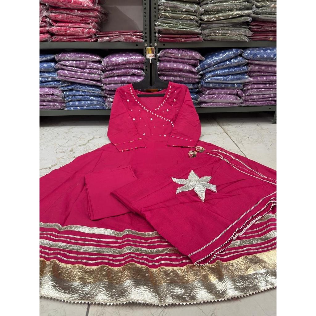 Pakistani Anarkali Suit Kurti Indian Bollywood Party Wear Kurta Pant Dupatta Set