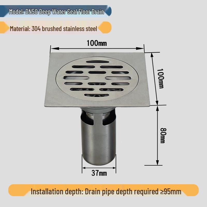 Clean Stainless Steel Floor Drain