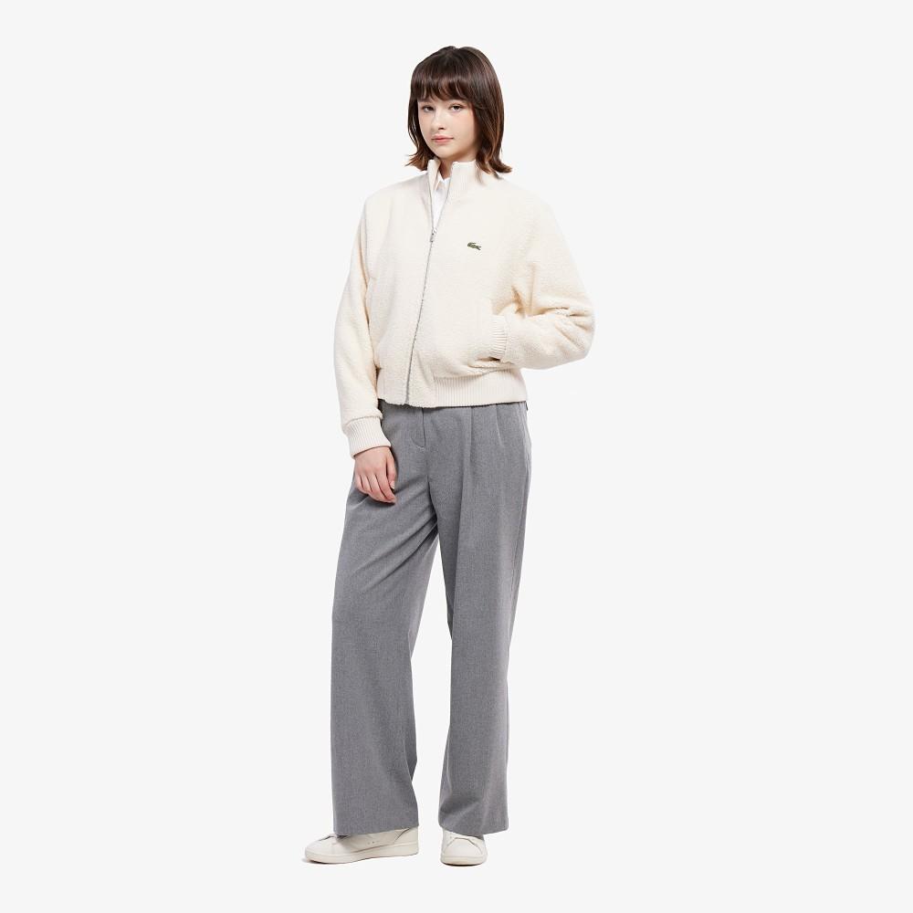 [Lacoste] Women s Semi-Wide Flannel Tuck Pants HF710E-55NCCA 34