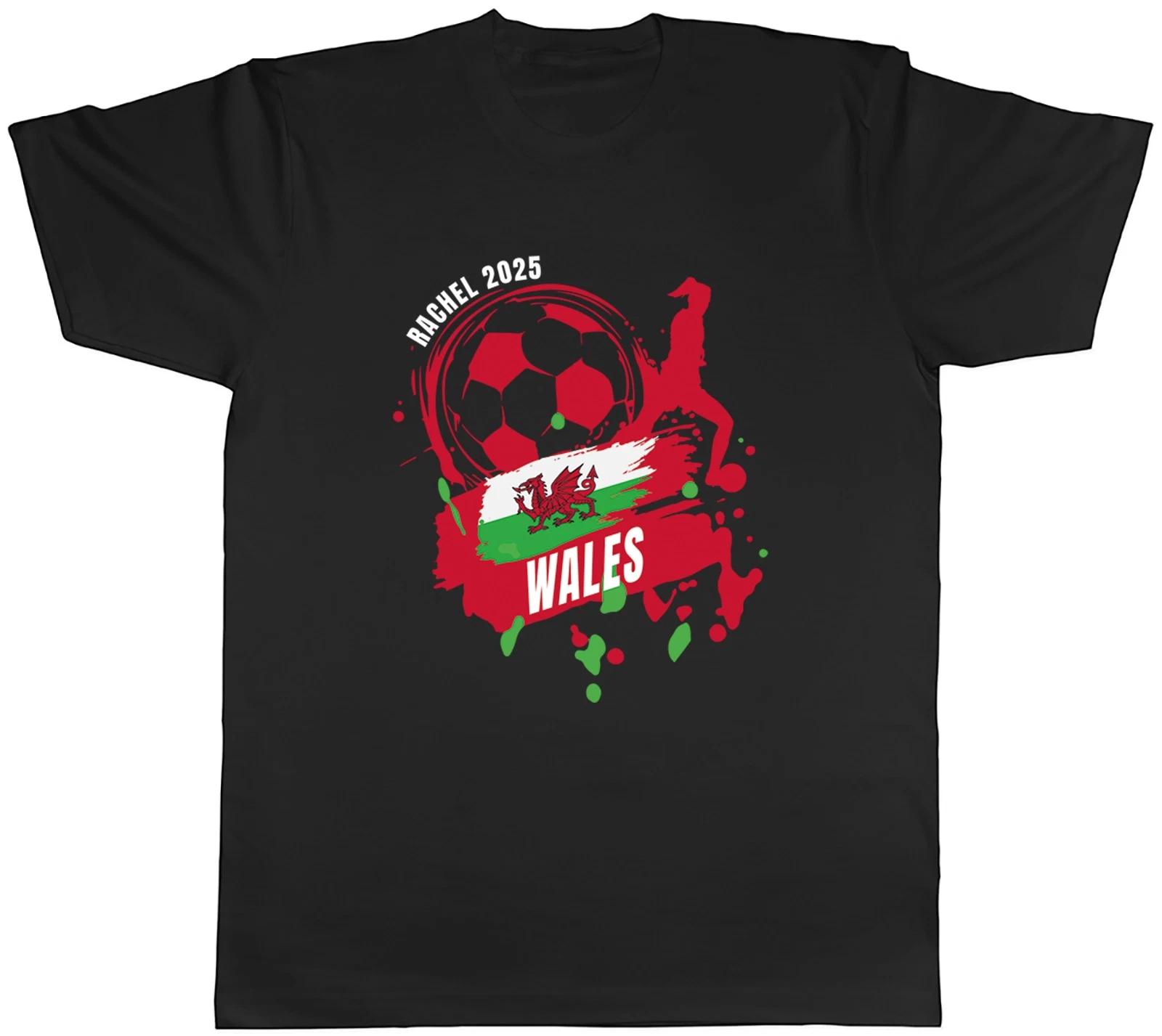 Personalised Wales Football Supporter Fan 2025 Mens T-Shirt Tee Gift Top XXL