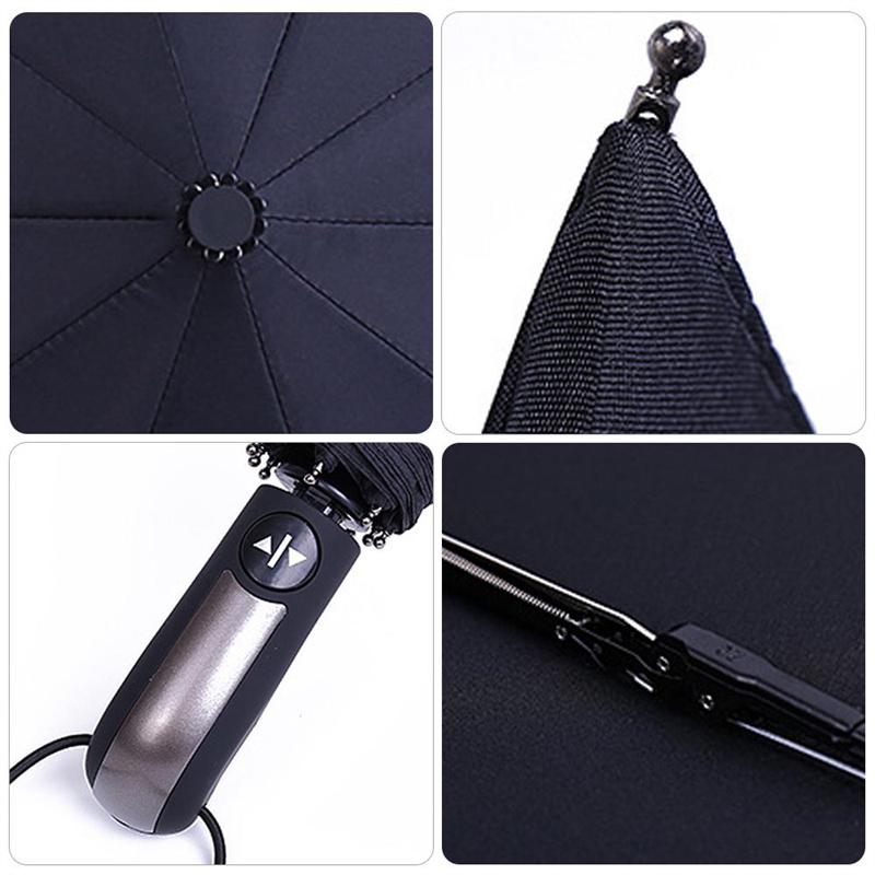 Home Useful Fashion High Quality 10 Ribs 3 Folds Automatic Folding Umbrella Compact Travel Parasol Windproof Uv Resistance