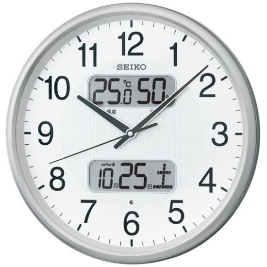 

(Seiko Clock) SEIKO CLOCK KX383S Radio Wall Clock White Silver White Silver