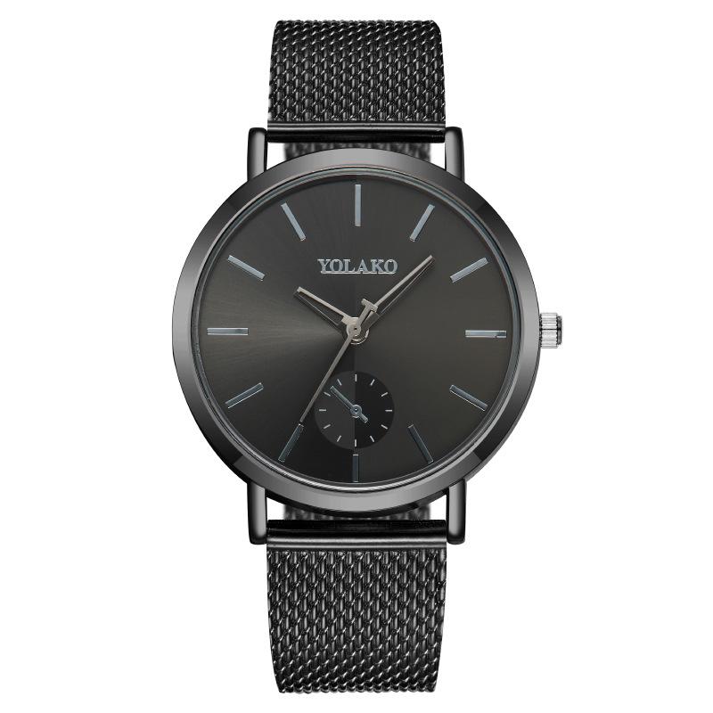 

Популярные модные монокулярные мужские часы мужские часы с пластиковым сетчатым ремешком мужские часы кварцевые чёрный