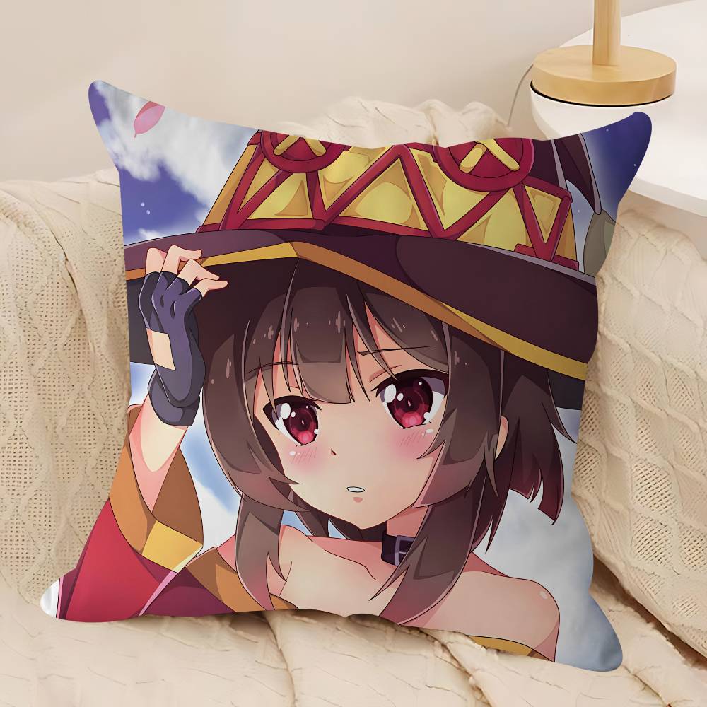 K-KONOSUBA M-Megumin Kissenbezug Zoll Bauernhaus Dekor Heim Überwurf Kissenbezüge Für Couch Dekorationen
