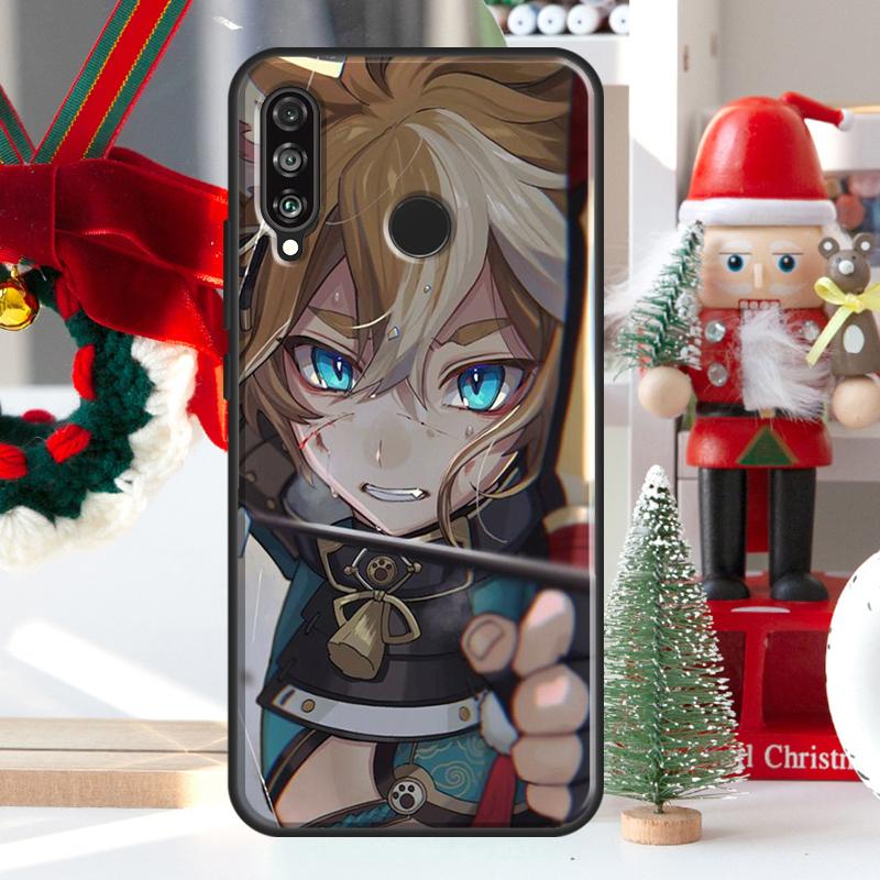 Genshin Impact Gorou For Huawei Nova Y73 Y60 Y70 Y90 Y72 Y61 Y91 7i 8i 11i 12i 12s 9 10 SE P20 P30 P40 Lite Case