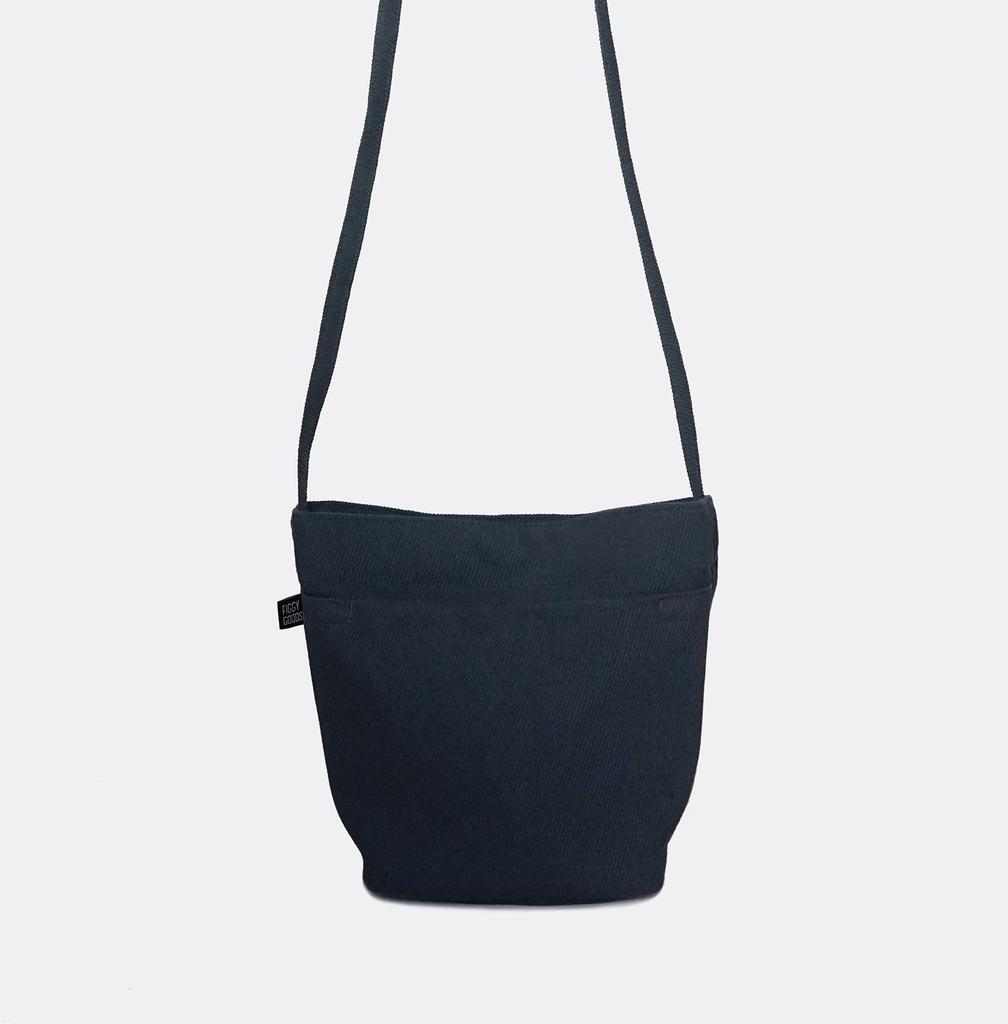 Figgy Goods Twill Mini Bucket Bag (Navy)
