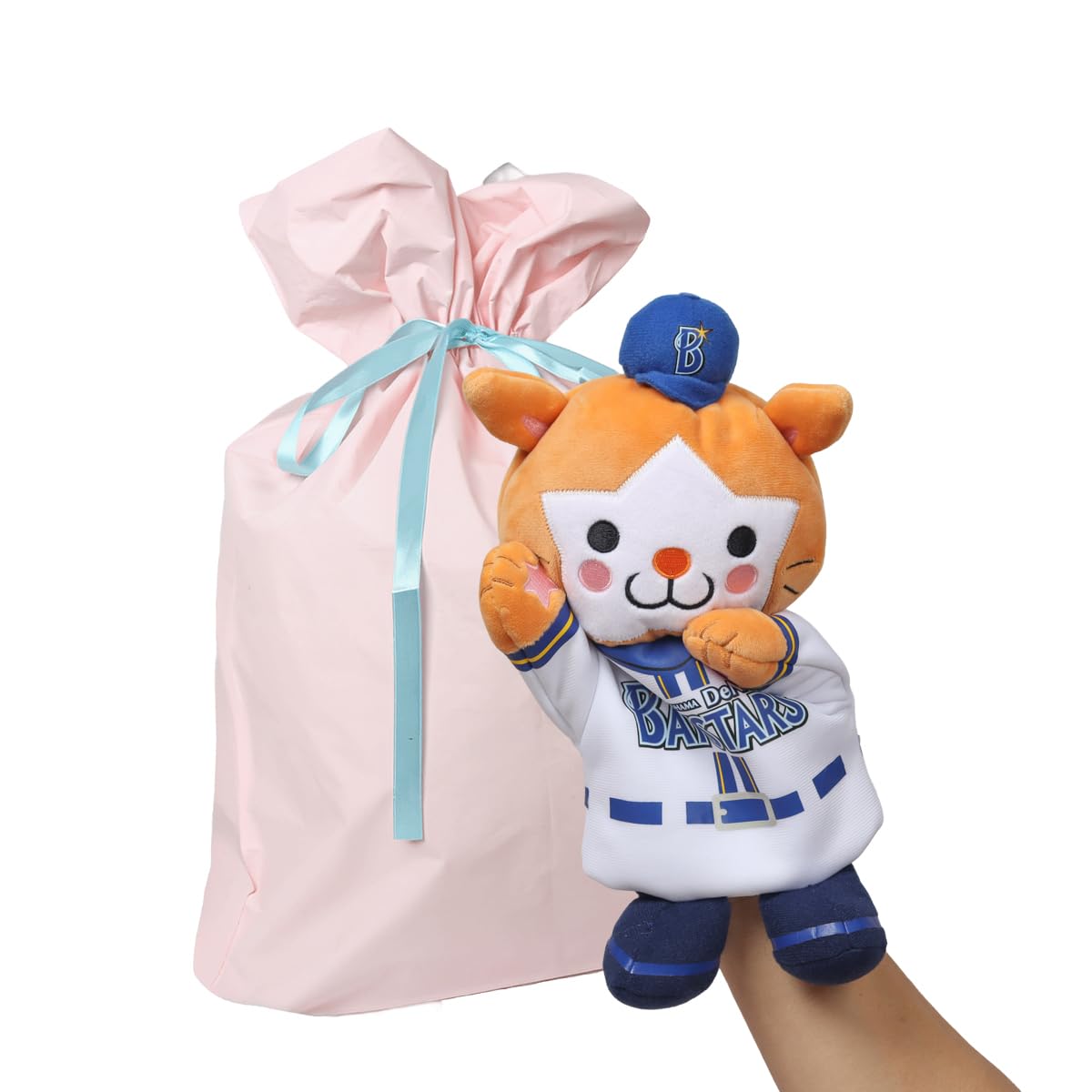 Yoshitoku Starman Hand Puppet total DeNA Official Licensed Comes in a gift bag Pink color DB. (29cm length) [Yokohama BayStars] Product, (with