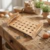 Large Capacity Wood Egg Holder Space Saving Egg Display Crates Egg Container  Kitchen Countertop