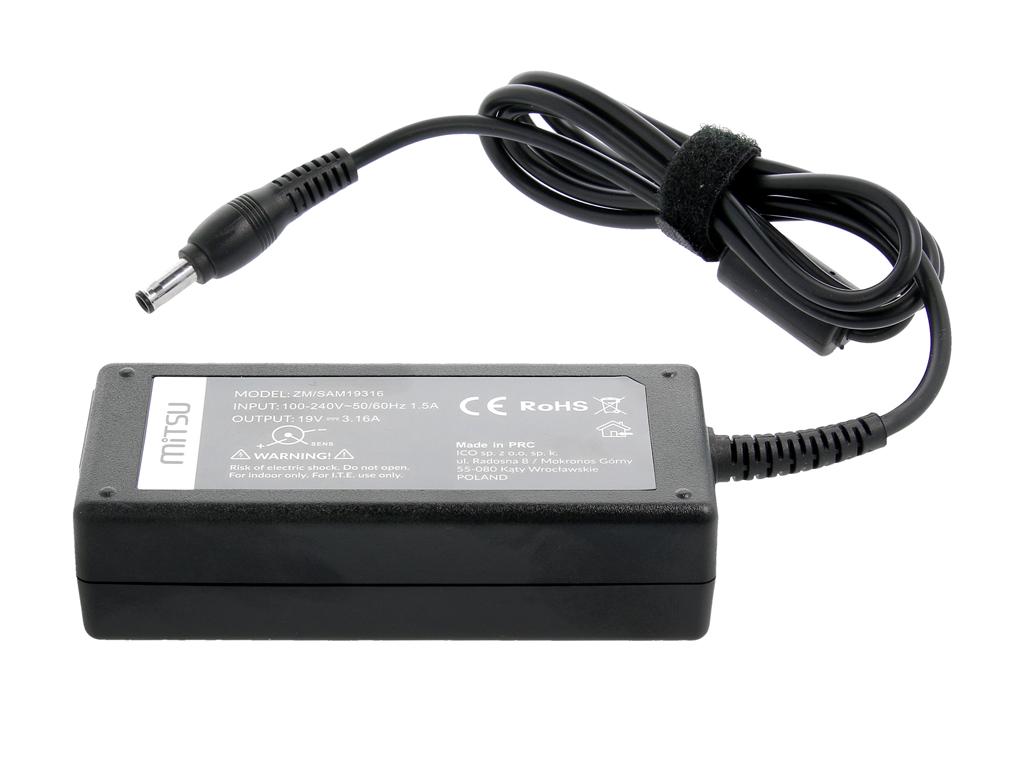 Samsung 19v 3.16a 60W 5.5x3.0mm pinli Şarj Cihazı