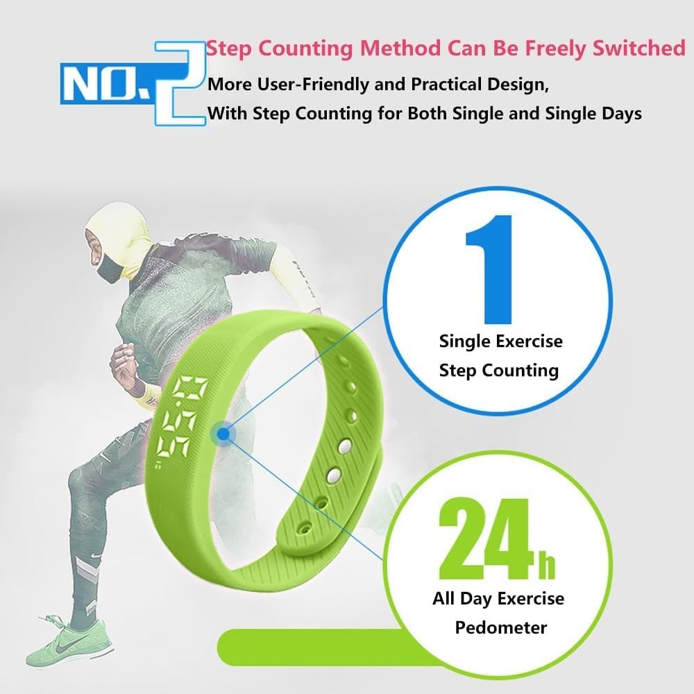 Ceas cu Alarmă Silențioasă cu Temporizator, Brățară Vibratoare Portabilă pentru Alarmă, Monitor de Activitate cu Șoc, Memento pentru Medicamente Reîncărcabil Fără a Deranja Partenerul