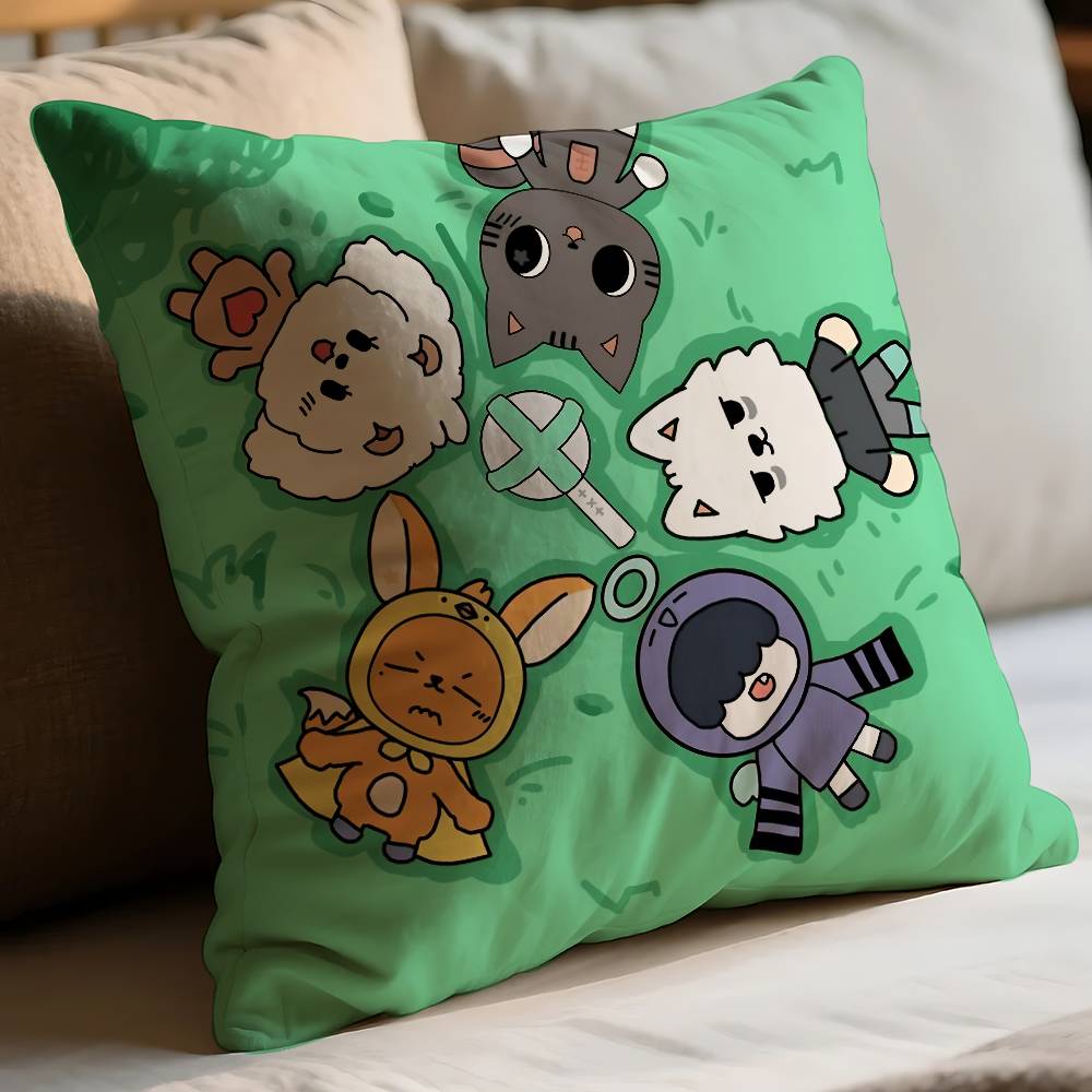 Cute A-Txt-Es Cartoon Pillow Case Pillows For Cover Home Decor Items Living Room Decoration Cushion Covers