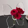 Clear Butterfly Frame Vase, Art Flower Holder, Glass Pots For Indoor Plants
