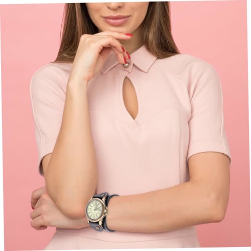 LALADEFIEE 1-Piece Men's Watch with Bangle Bracelet, Retro Men's Minimalist Watch, Minimalist Women's Bracelet Watch, Vintage Leather Band, Black