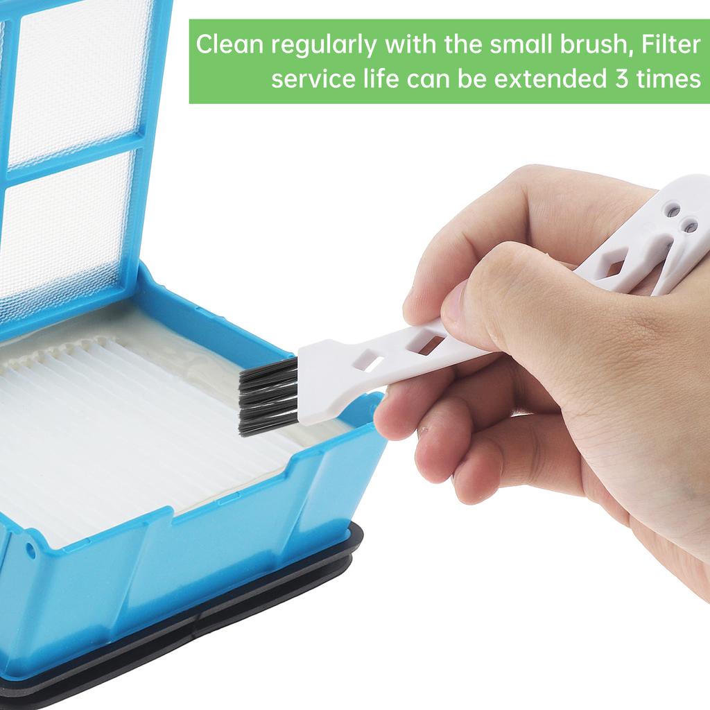 3882 Replacement Roller Brush & Filter, Compatible with OmniForce 3882/3883/OmniFind 3967F/3970F Vacuum Cleaner, 2 Rollers 2 Filter 1 Tool