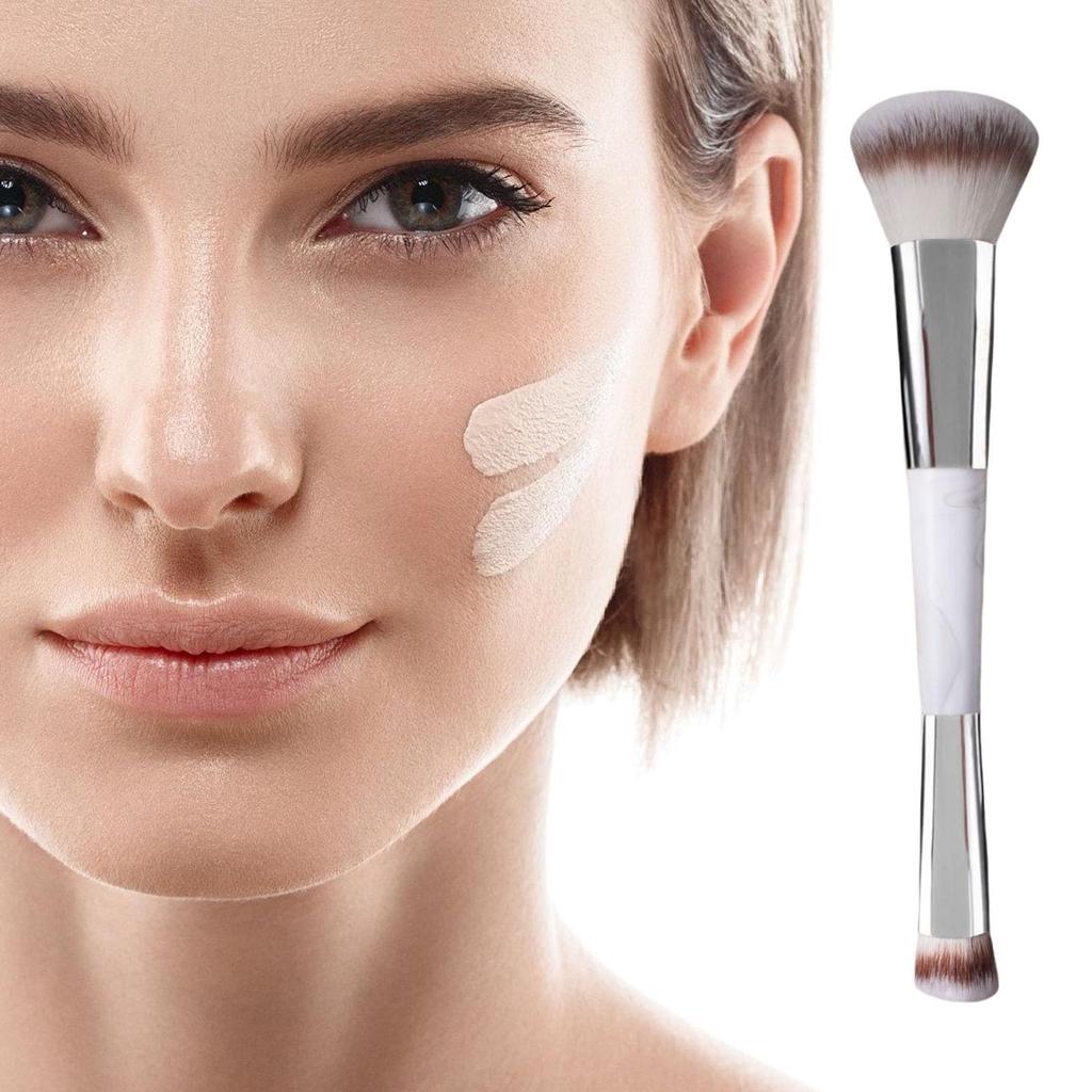 Makeup Brush Set Makeup Brushes for Liquid Eyeshadow and Bronzer (4 Pieces) Double-sided Concealer, Blush, Contouring, Powder.