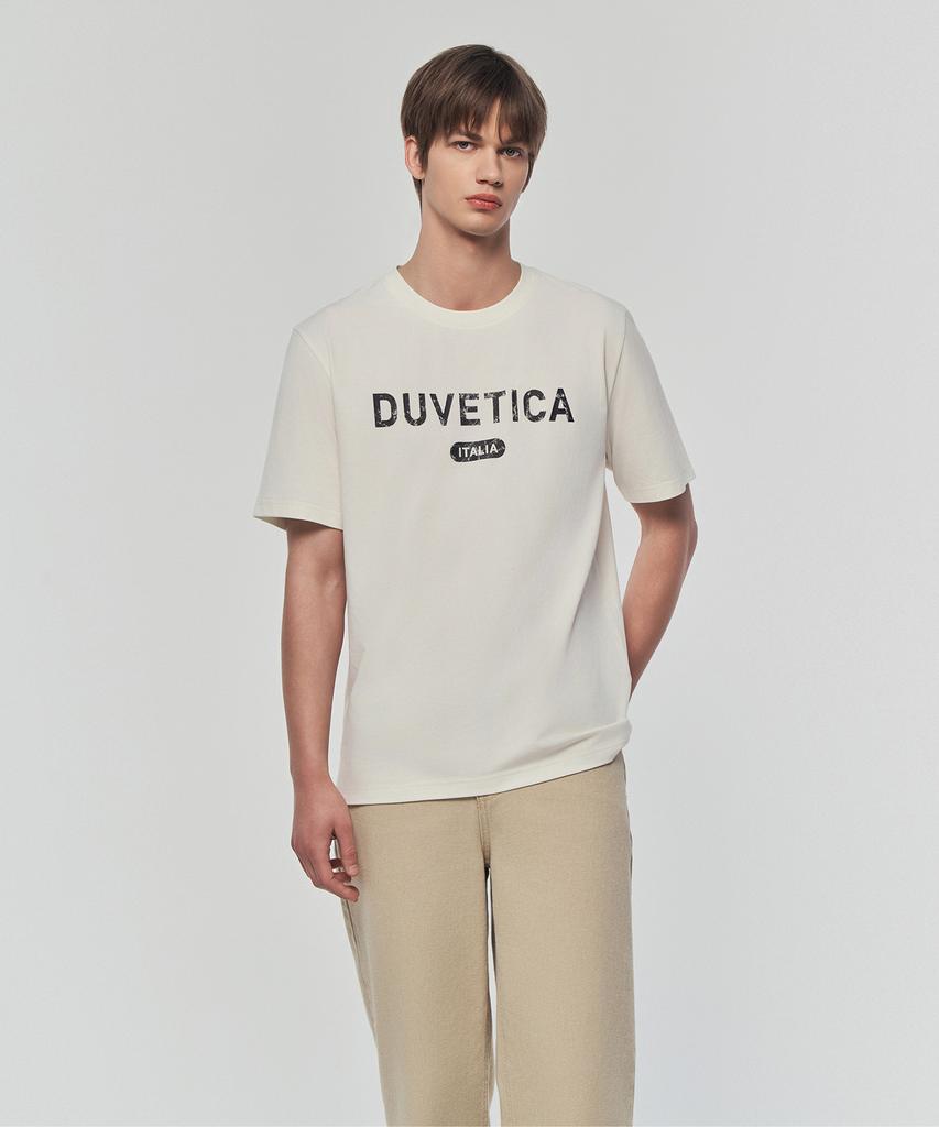 DUVETICA Champino (Light Ivory) (Men'S Short Sleeve T-Shirt)