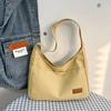 2025 New Fashion Simple Shoulder Bag Large Capacity Tote Bag Casual Personality Canvas Women's Handbag