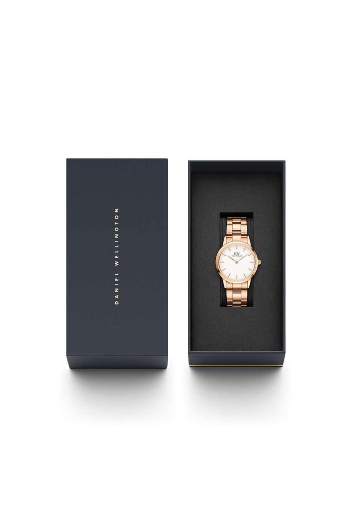 Watch Iconic Link 32mm Rosegold White DW00100211 Rose Gold [Daniel Wellington] Women's