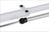 Metal desk (table) frame with electric height adjustment, electric PRATO 01-2T/W WHITE