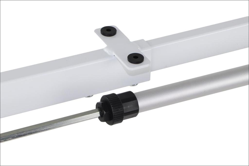 Metal desk (table) frame with electric height adjustment, electric PRATO 01-2T/W WHITE
